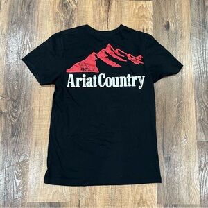 Ariat T-Shirt Buckle Exclusive Size M Black Mountains Ariat Country Logo